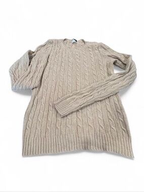 J. Crew Tan Cable Knit Sweater